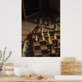 Poster Chess school art photo (Cuisine)