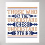 Poster Chess - Those who understand chess (Devant)