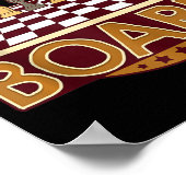 Poster ChessBoard Citation Joueur d'échecs Penser Jeu Boa (Coin)