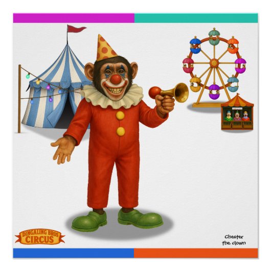 Poster Chester le clown (Devant)