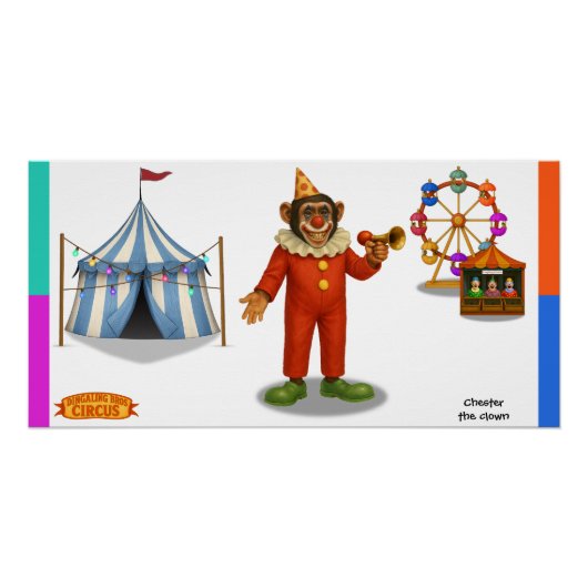 Poster Chester le clown (Devant)