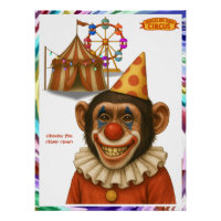 Chester le clown chimpanzé