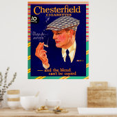 Poster Chesterfield Cigarettes Amazing Vintage Commercial (Cuisine)