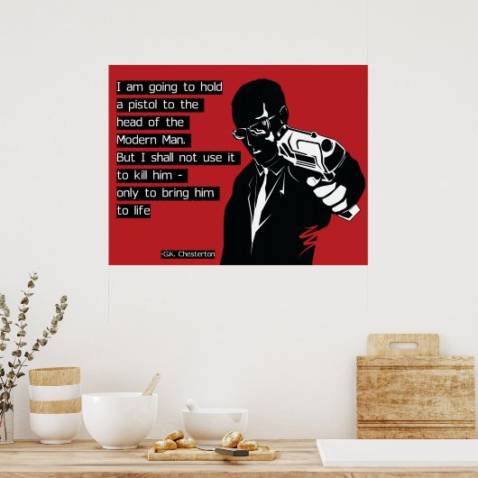 Poster Chesterton Modern Man (Cuisine)