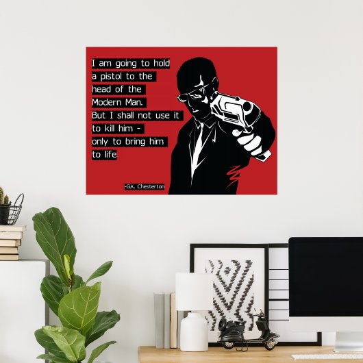 Poster Chesterton Modern Man (Bureau à domicile)