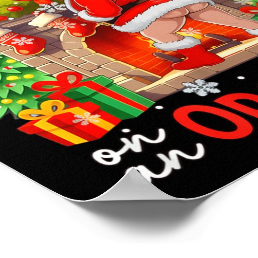 Poster Chestnuts Roasting On An Open Fire Funny Santa  (Coin)