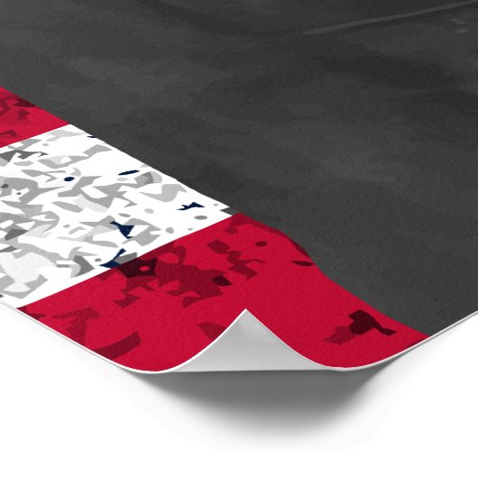 Poster Chesty Puller et le drapeau américain (Coin)