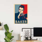 Poster Chet Baker Espère les tailles de l'histoire du jaz (Bureau à domicile)