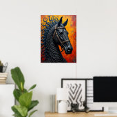 Poster Cheval (Bureau à domicile)