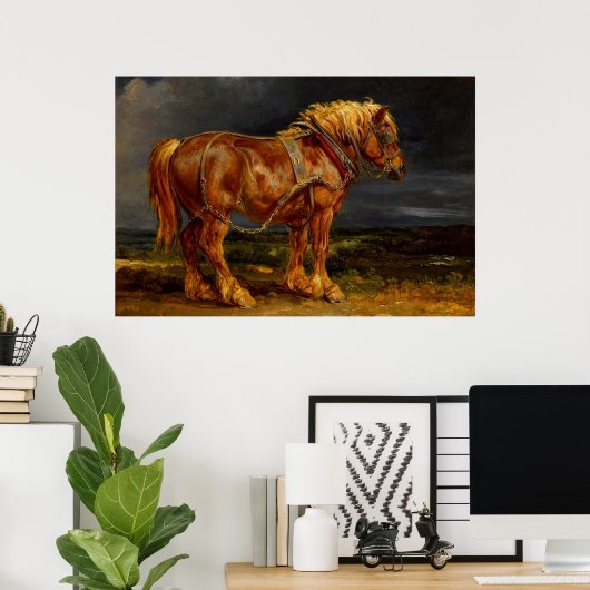 Poster Cheval (Bureau à domicile)