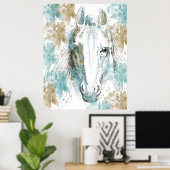 Poster Cheval (Bureau à domicile)