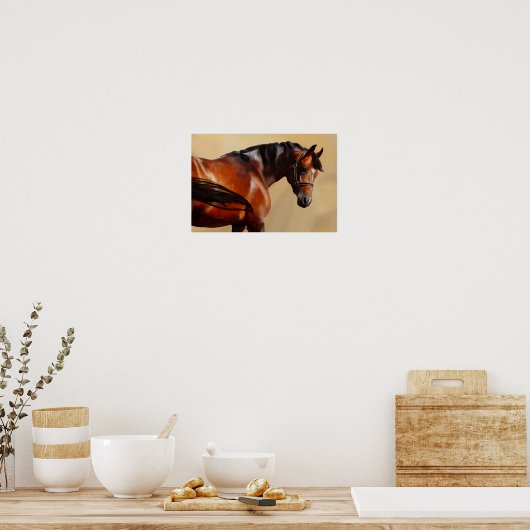 Poster Cheval à huile (Cuisine)