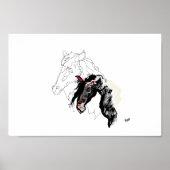 Poster : Cheval à l'intérieur (Devant)