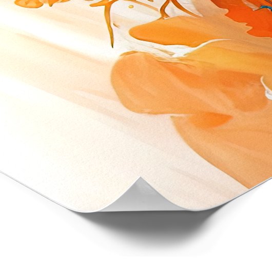 Poster Cheval Abstrait (Coin)