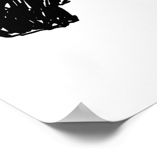 Poster Cheval Abstrait (Coin)