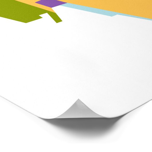 Poster Cheval Abstrait dans WPAP (Coin)