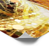 Poster cheval Abstrait équestre de l'ouest (Coin)