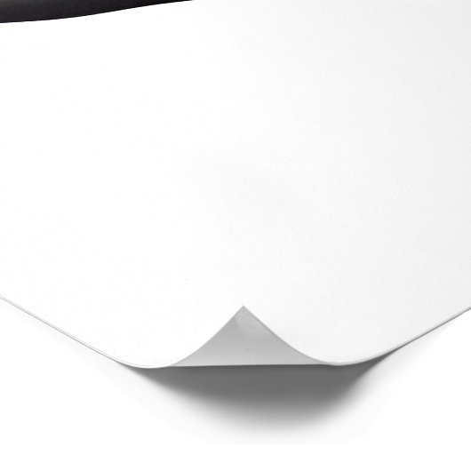 Poster Cheval Abstrait | Noir et blanc (Coin)