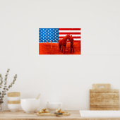 Poster Cheval américain (Cuisine)