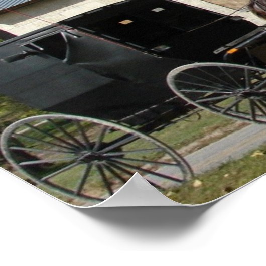 Poster Cheval Amish (Coin)