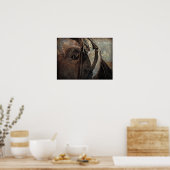 Poster Cheval Amish aux Aveugles (Cuisine)