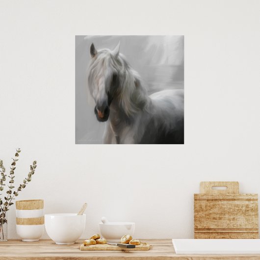 Poster cheval andalou (Cuisine)