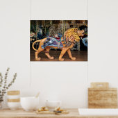 Poster Cheval/animal du carrousel du lion en ruines (Cuisine)