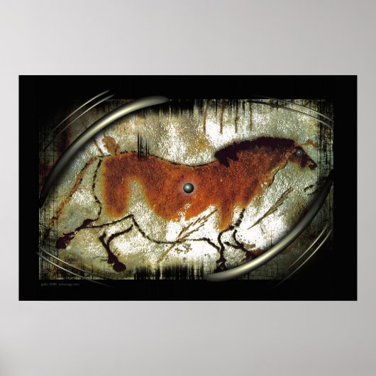 Poster Cheval antique par Gregory Gallo (Devant)