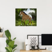 Poster Cheval Appaloosa Buckskin (Bureau à domicile)