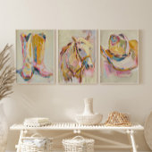 Poster Cheval Art, Décor Cowgirl, Western Ranch