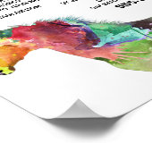 Poster Cheval artistique, Instructeur d'équitation, Acadé (Coin)