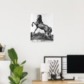 Poster Cheval avec harrow (Bureau à domicile)