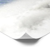 Poster Cheval blanc avec ailes (Coin)