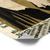 POSTER CHEVAL BLANC & OISEAU (Coin)