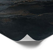 Poster Cheval Blanc Traversant L'Eau (Coin)