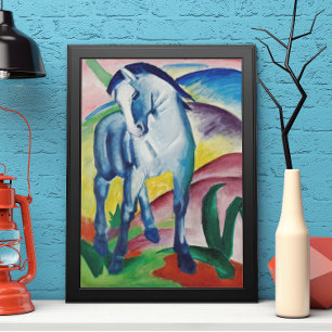 Poster Cheval bleu de Franz Marc, Art Vintage
