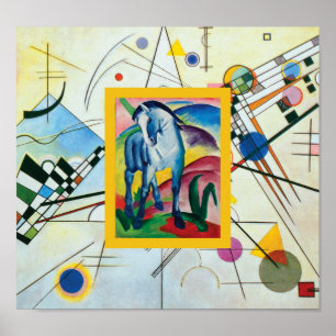 Poster Cheval bleu I par Franz Marc