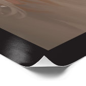 Poster Cheval Brown Avec Peinture De Cheveux (Coin)