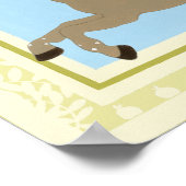 Poster Cheval Carrousel par Juin Erica Vess (Coin)