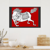 Poster Cheval chinois (Cuisine)