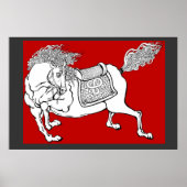 Poster Cheval chinois (Devant)