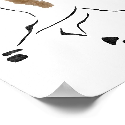 Poster Cheval chinois (Coin)