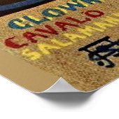 Poster Cheval clown, peinture d'art, (Coin)