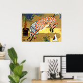 Poster Cheval clown, Salamandra - Art Souza-Cardoso (Bureau à domicile)