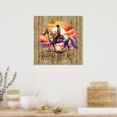 Poster cheval cool cheval de selle Western (Cuisine)