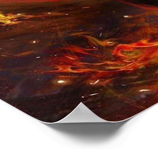 Poster Cheval cool du feu | Cadeau parfait (Coin)