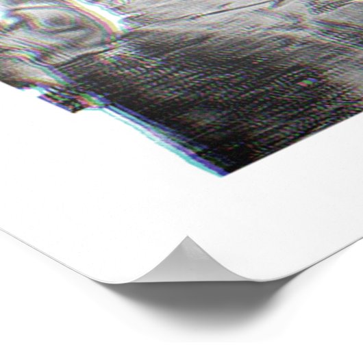 Poster Cheval Courses Jockey Riding Black Blanc Imprimer (Coin)