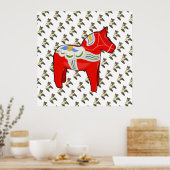 Poster Cheval dalécarlien (Cuisine)