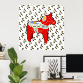 Poster Cheval dalécarlien (Bureau à domicile)
