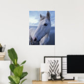 Poster Cheval de Camargue (Bureau à domicile)